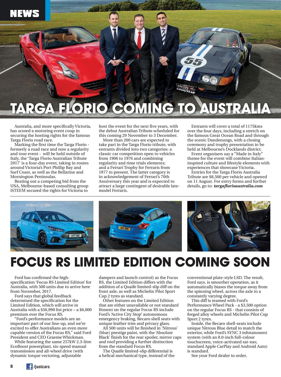 JUST CARS Preview Pages
