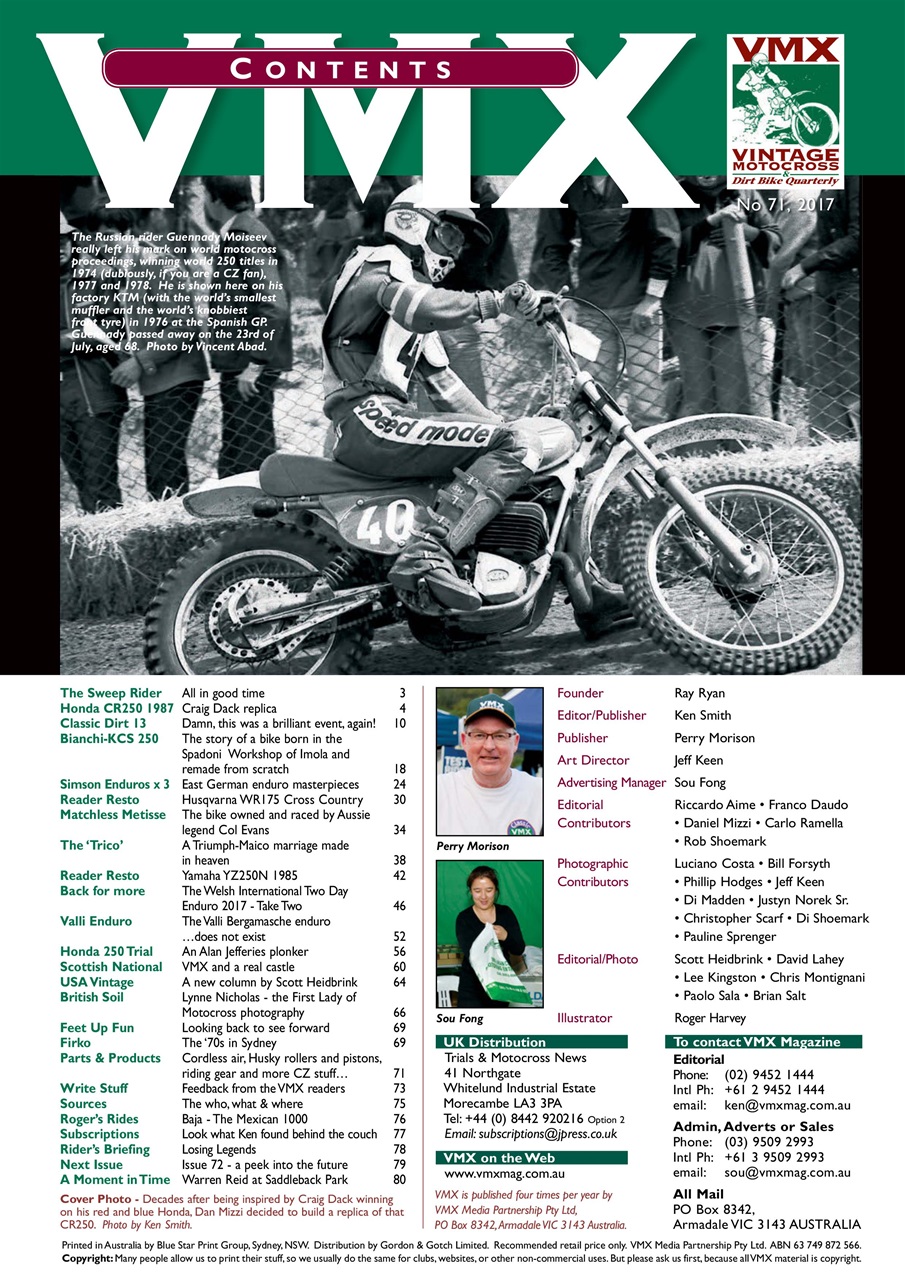 VMX Magazine Preview Pages