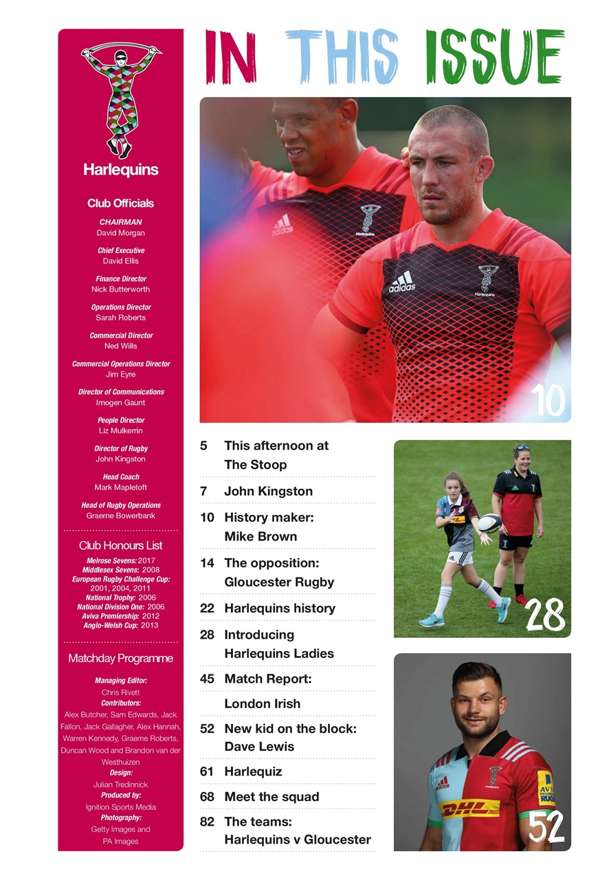 Harlequins Preview Pages