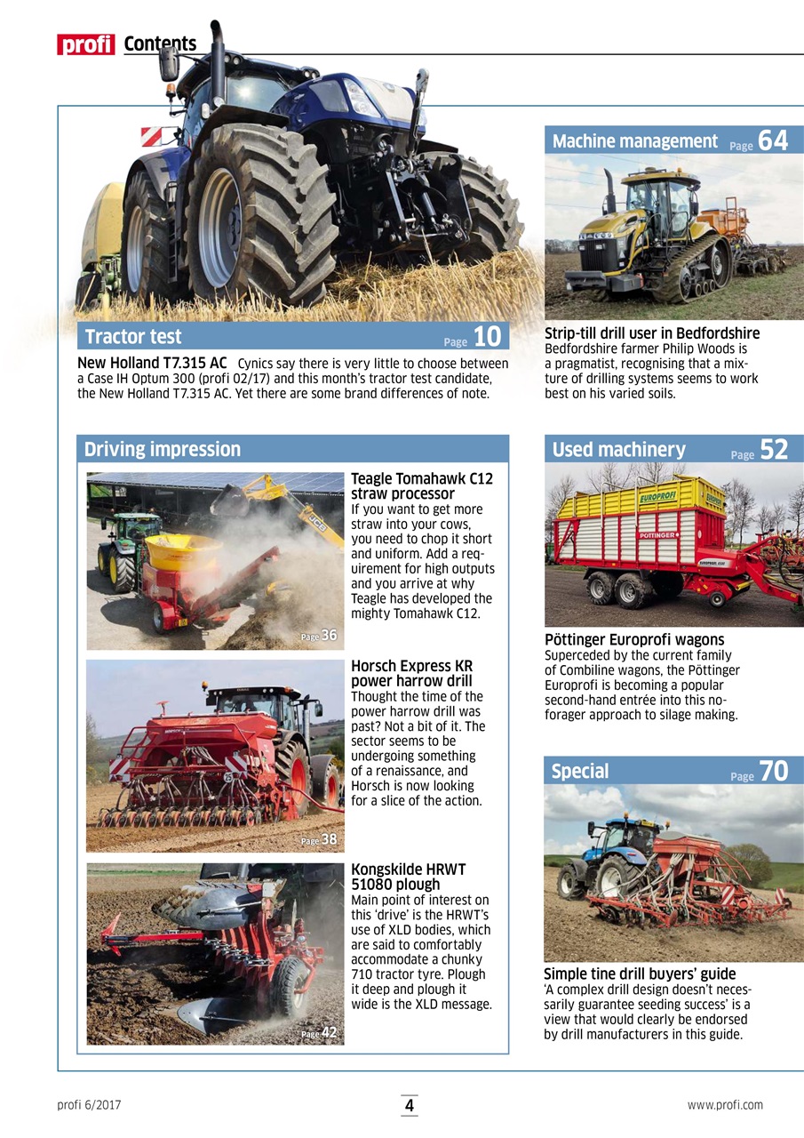 Profi International Preview Pages