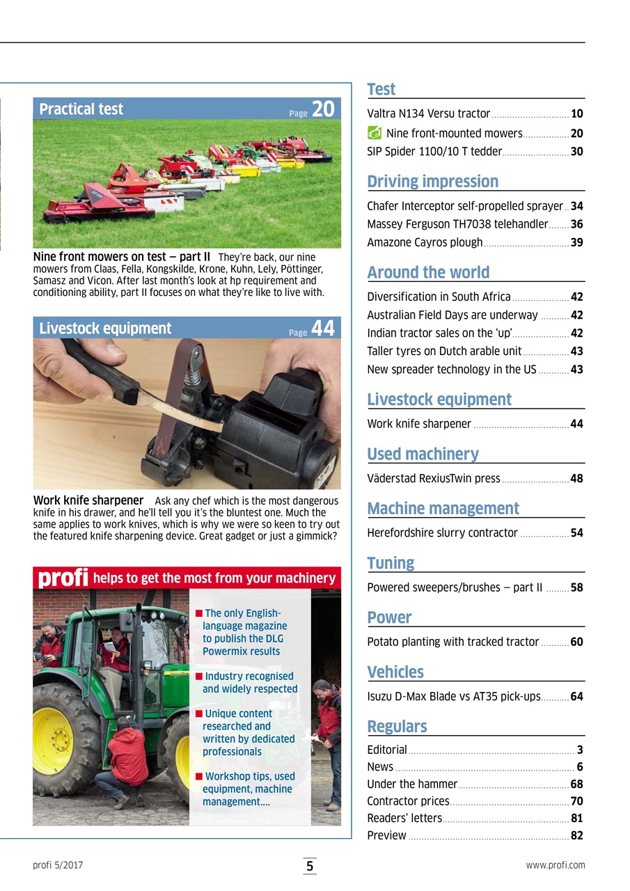 Profi International Preview Pages