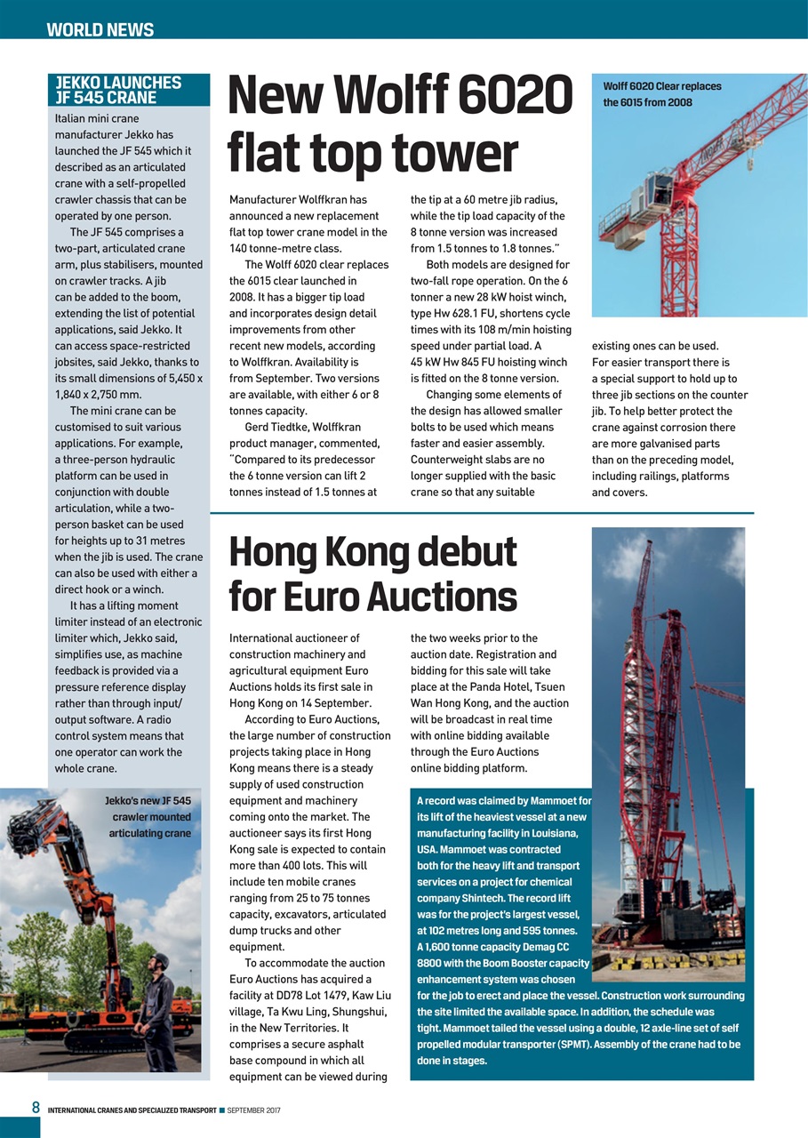 Int. Cranes and Specialized Transp Preview Pages