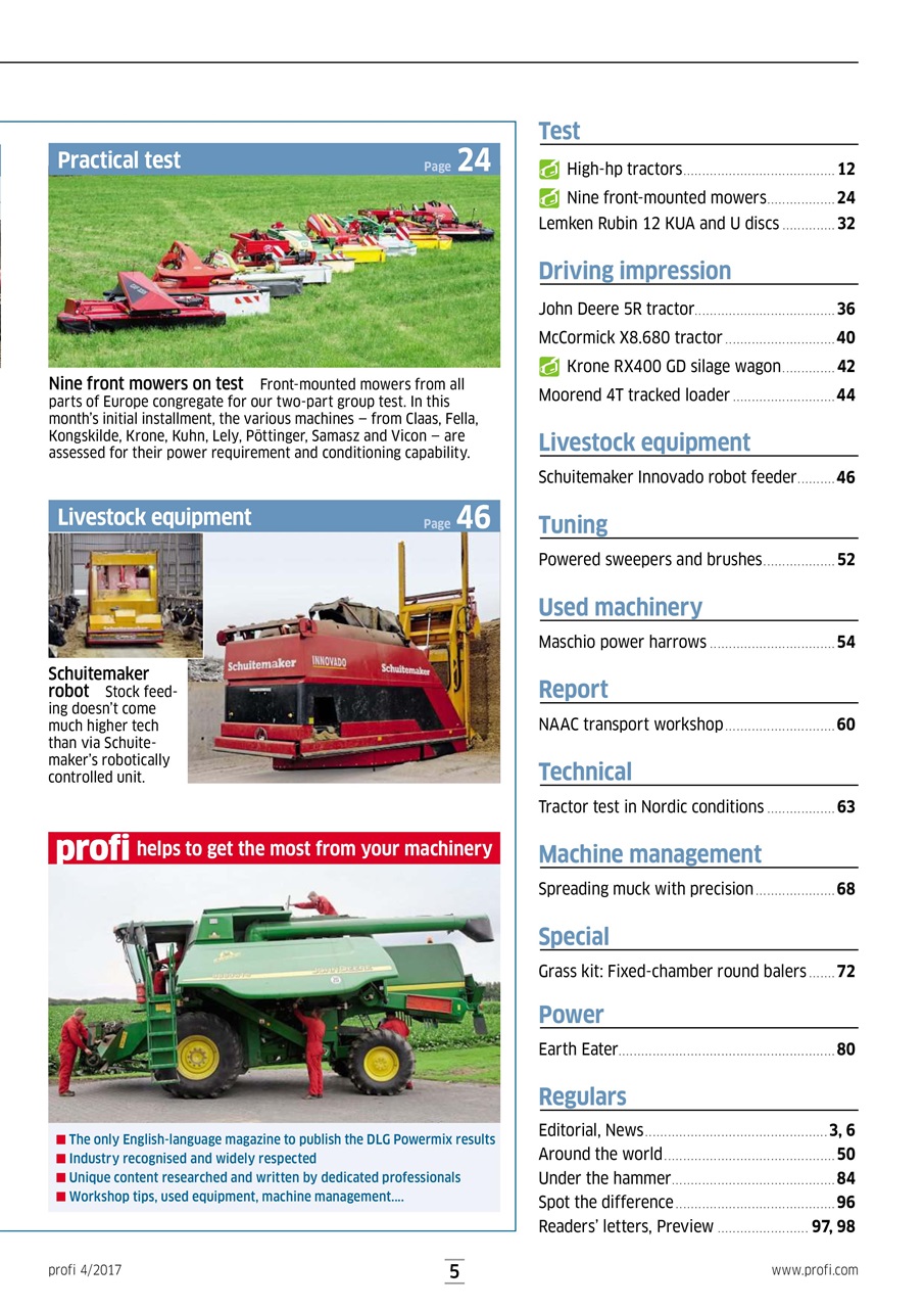 Profi International Preview Pages