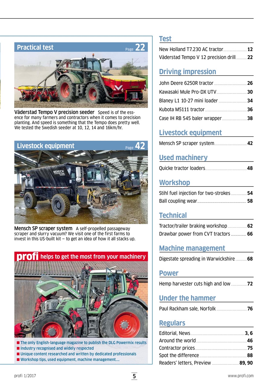 Profi International Preview Pages
