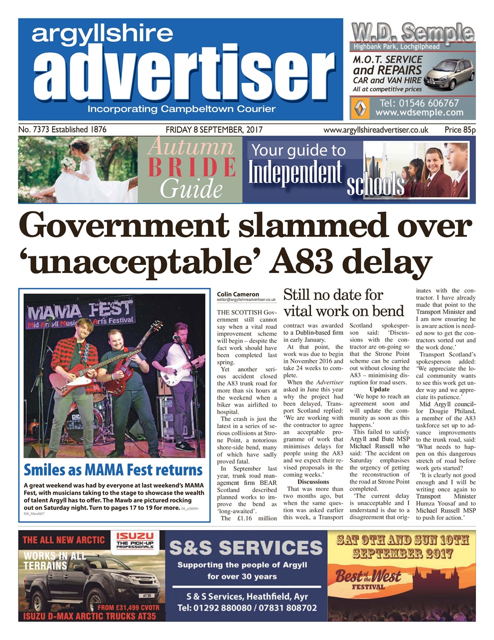 Argyllshire Advertiser Preview Pages