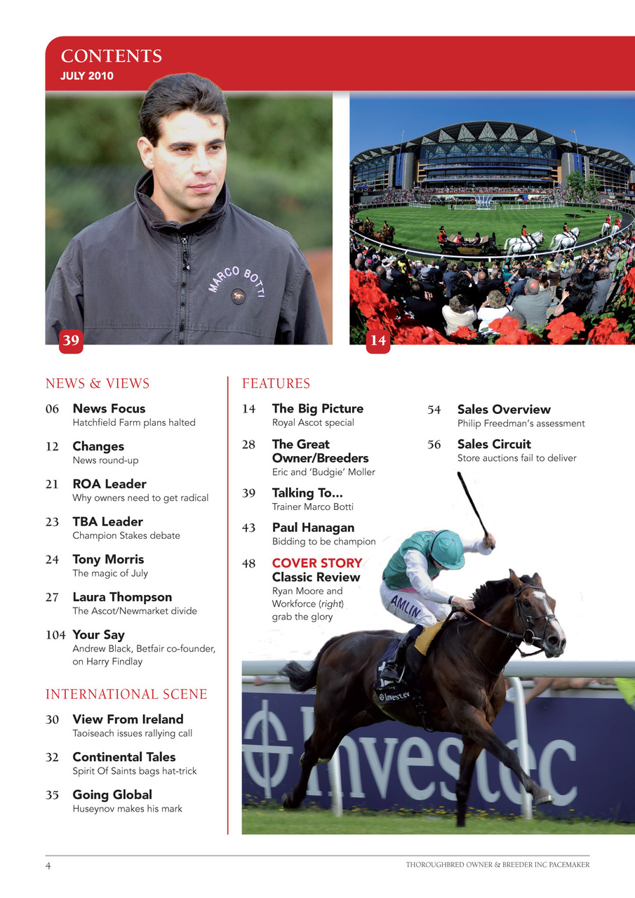 The Owner Breeder Preview Pages