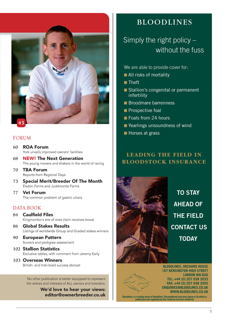 The Owner Breeder Preview Pages