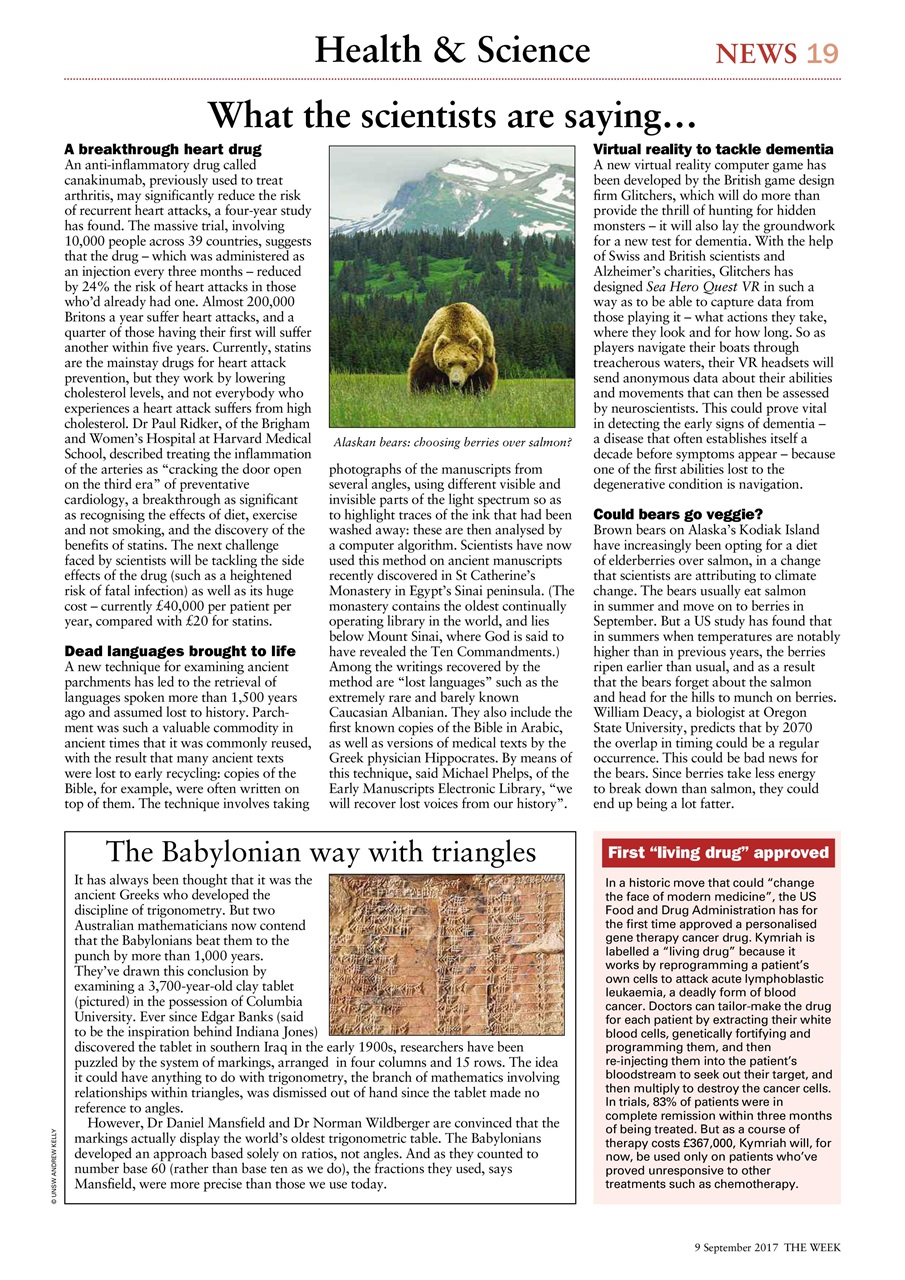 The Week Preview Pages