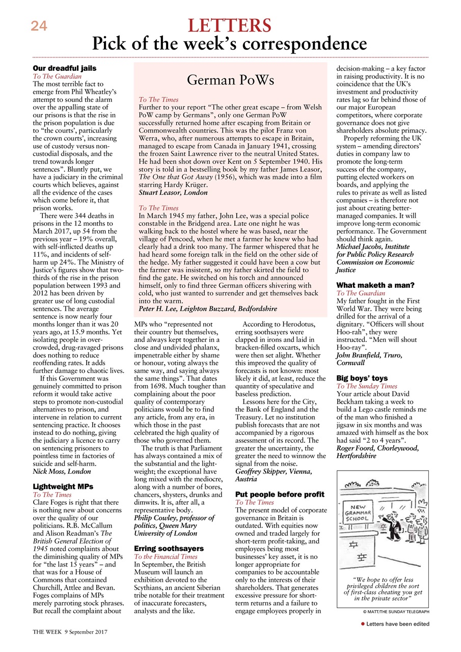 The Week Preview Pages