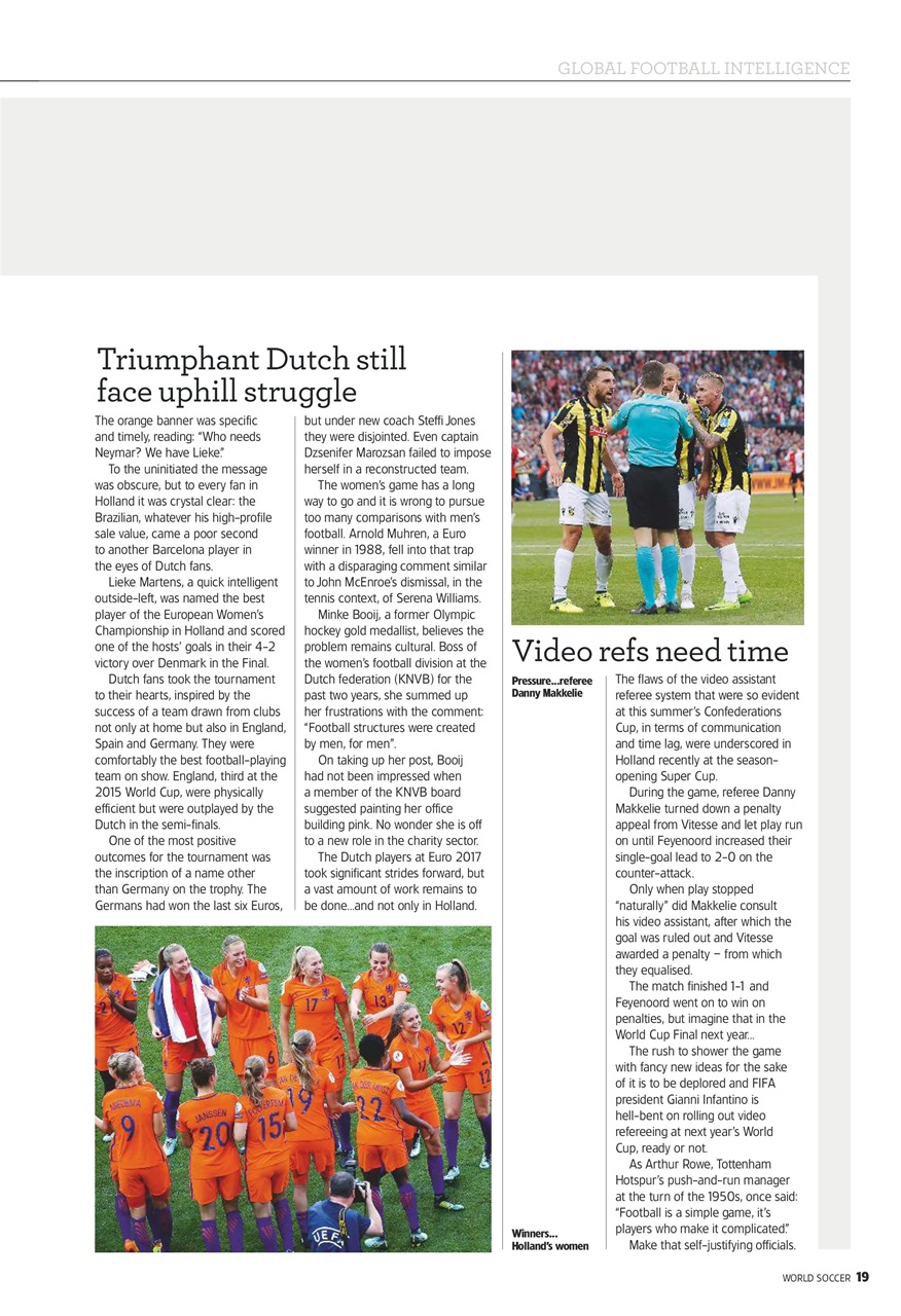 World Soccer Preview Pages