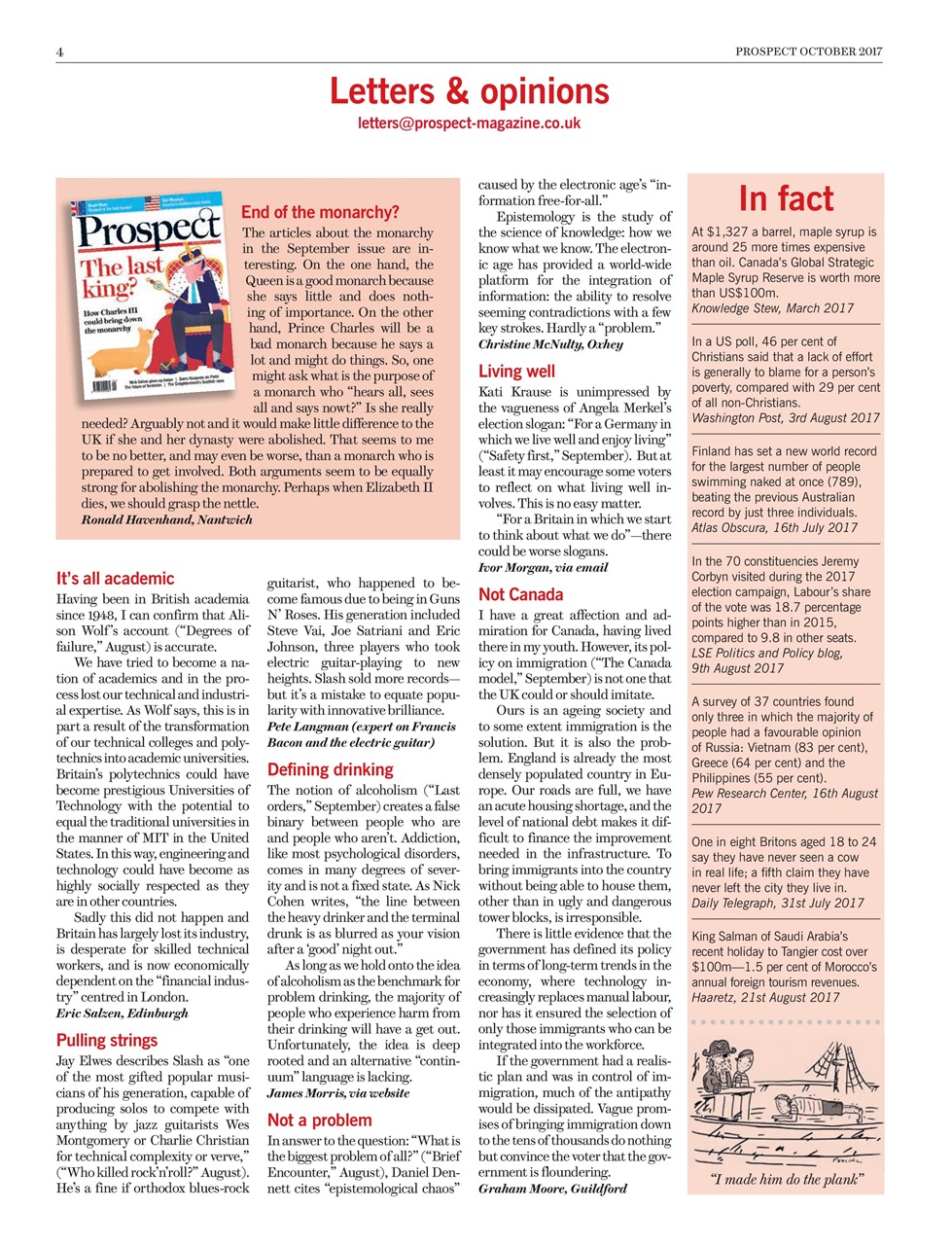 Prospect Magazine Preview Pages