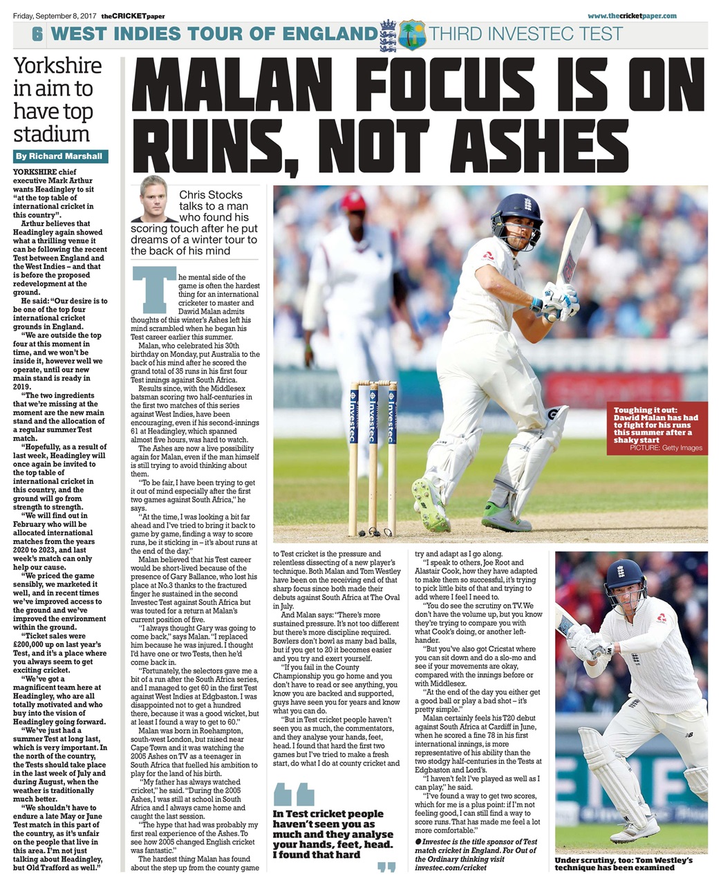 The Cricket Paper Preview Pages