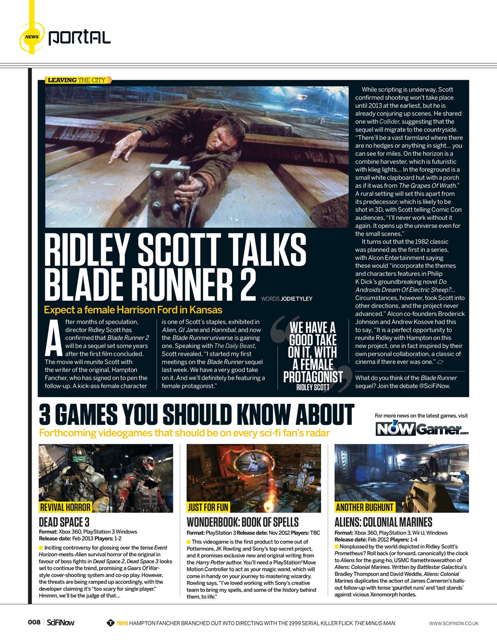 SciFiNow Preview Pages