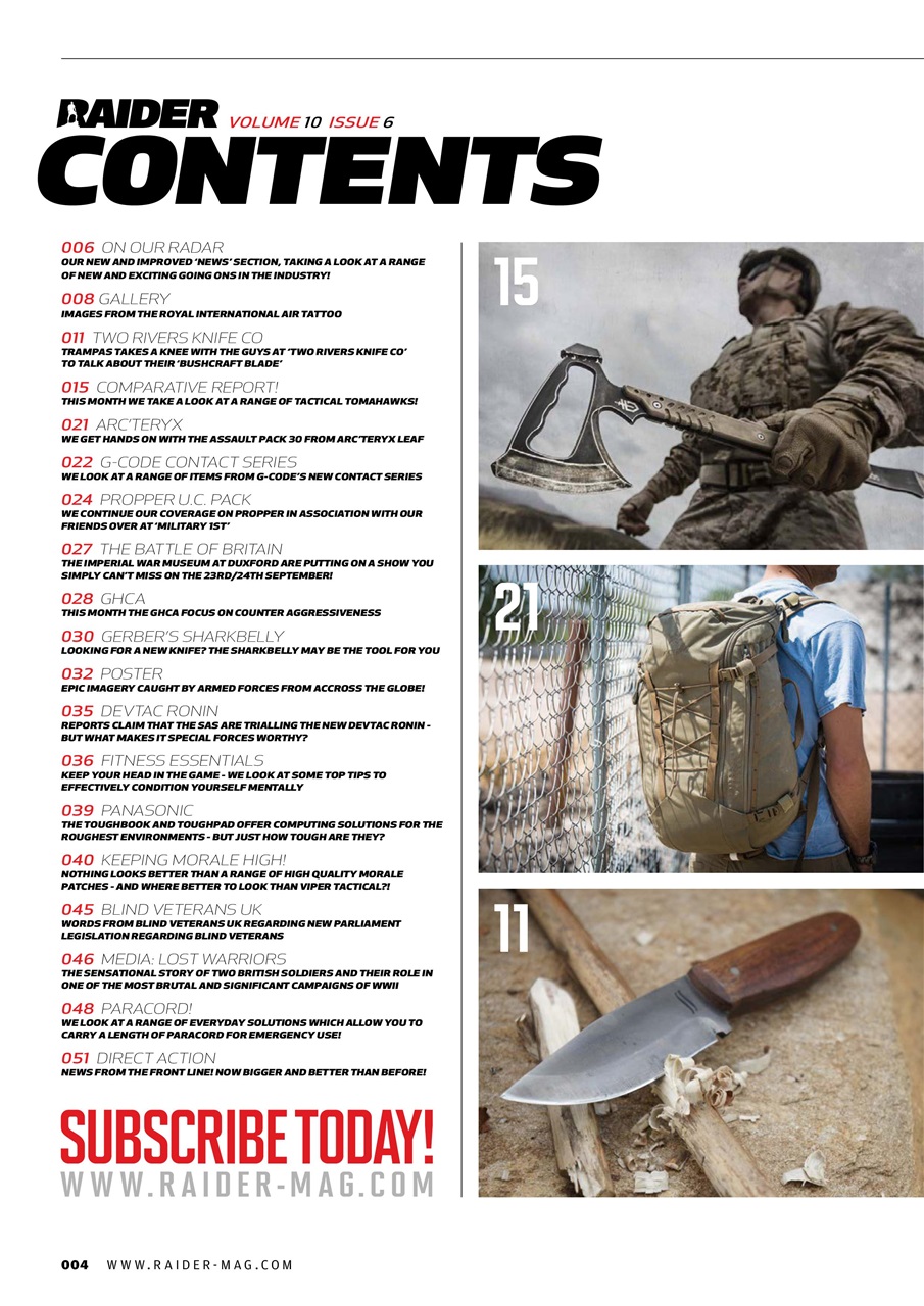 Raider Preview Pages