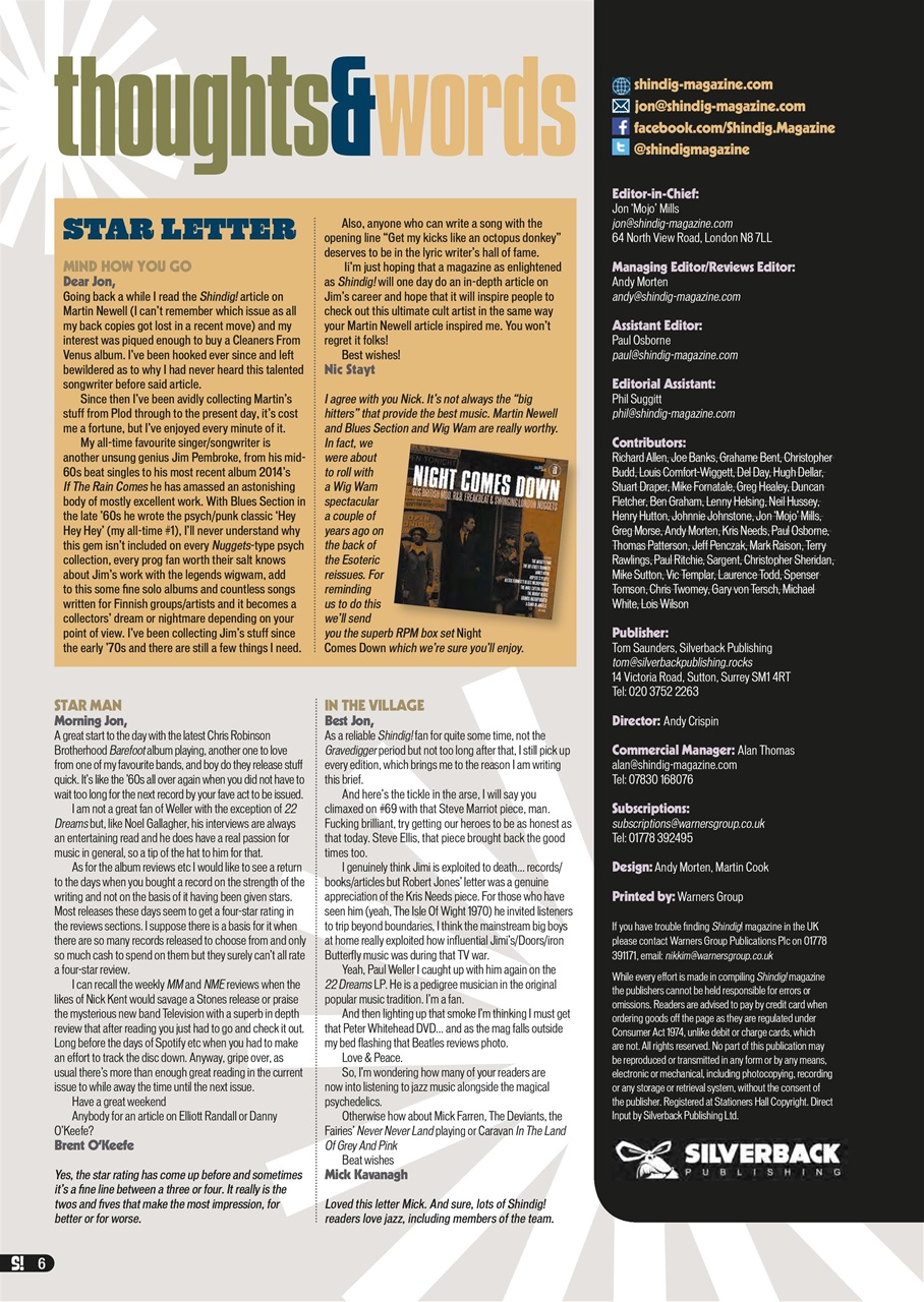 Shindig! Preview Pages