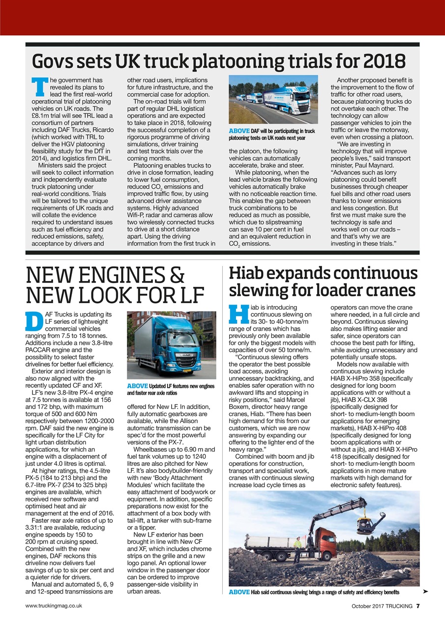 Trucking Magazine Preview Pages