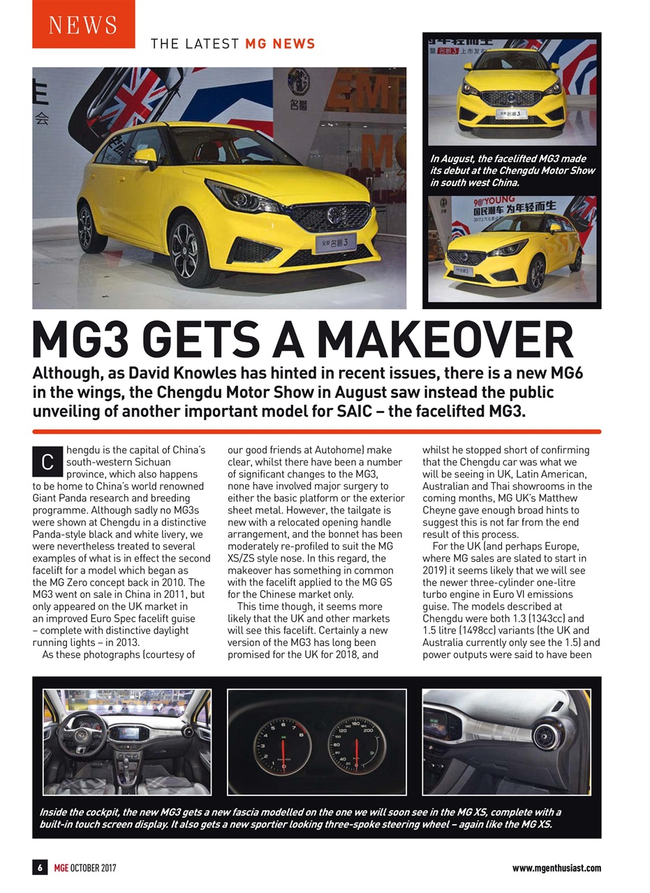 MG Enthusiast Preview Pages