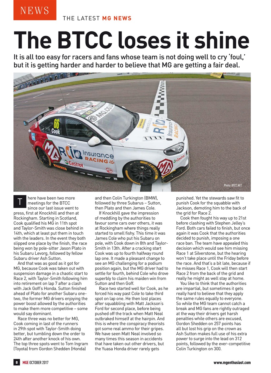 MG Enthusiast Preview Pages