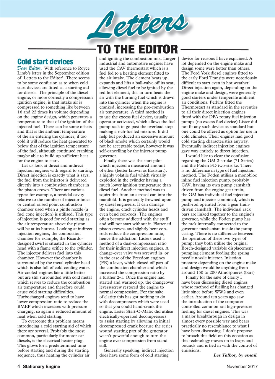 Stationary Engine Preview Pages