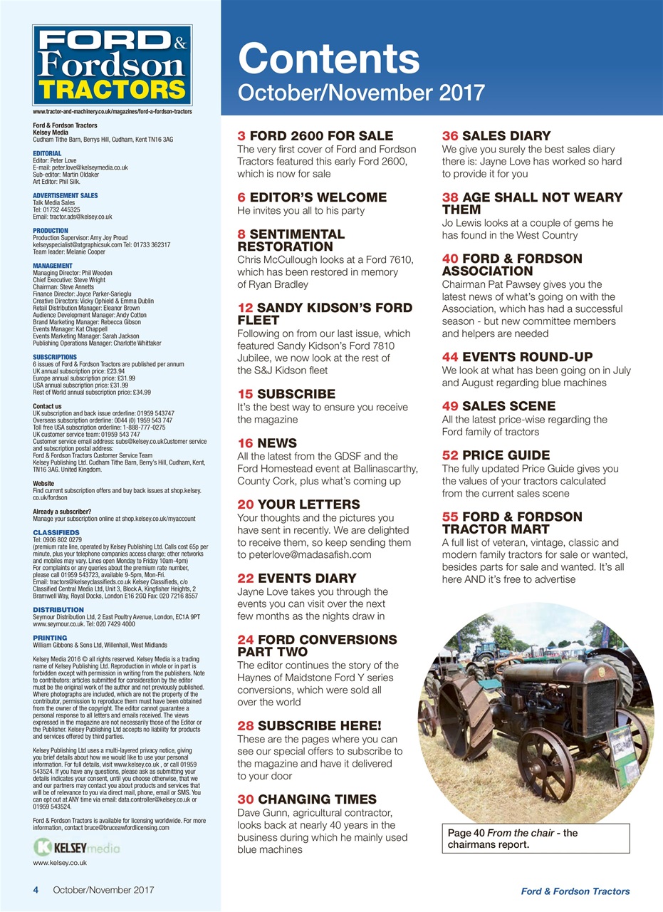 Ford & Fordson Preview Pages