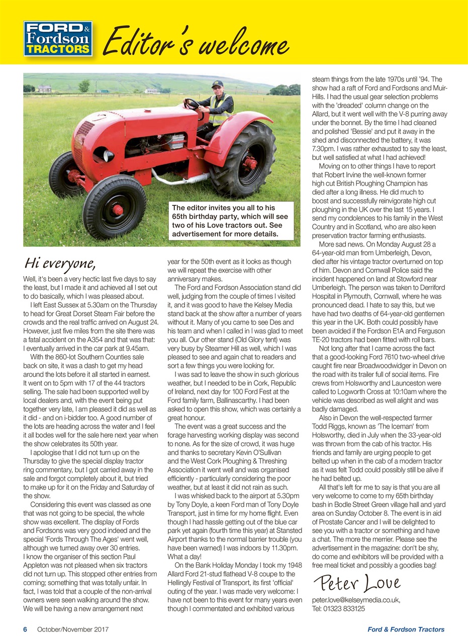Ford & Fordson Preview Pages