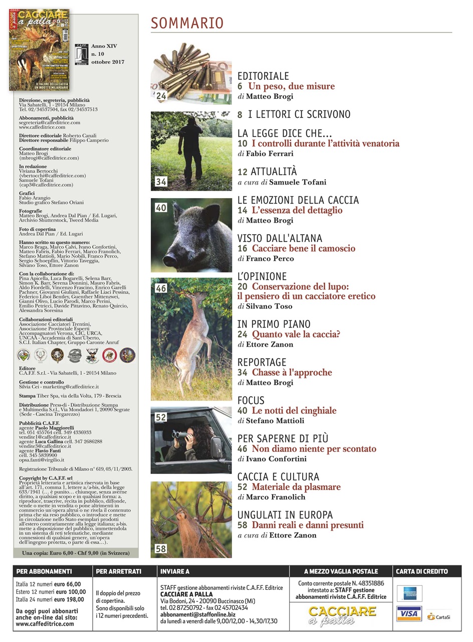 Caccia Magazine Preview Pages