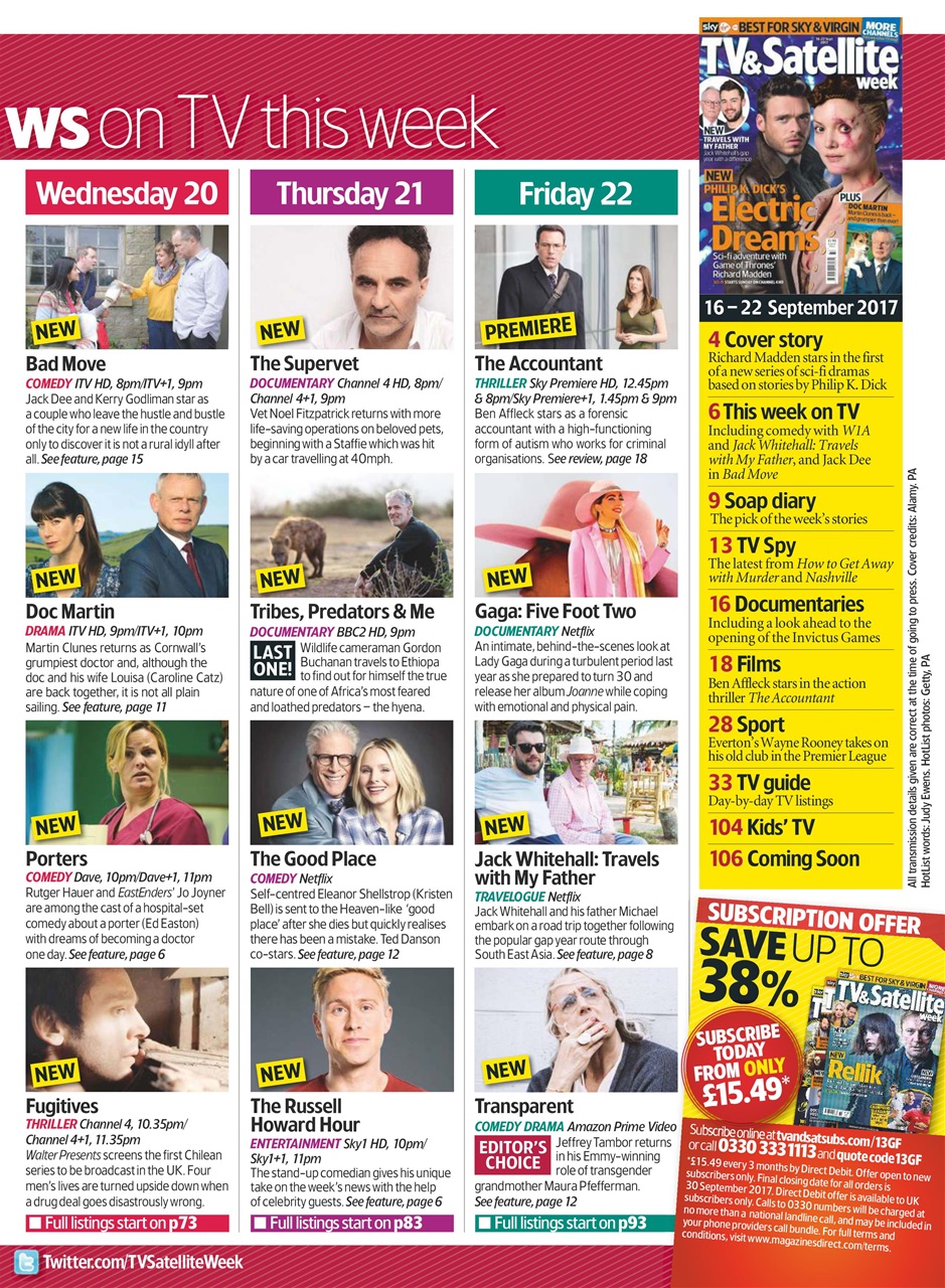 TV & Satellite Week Preview Pages