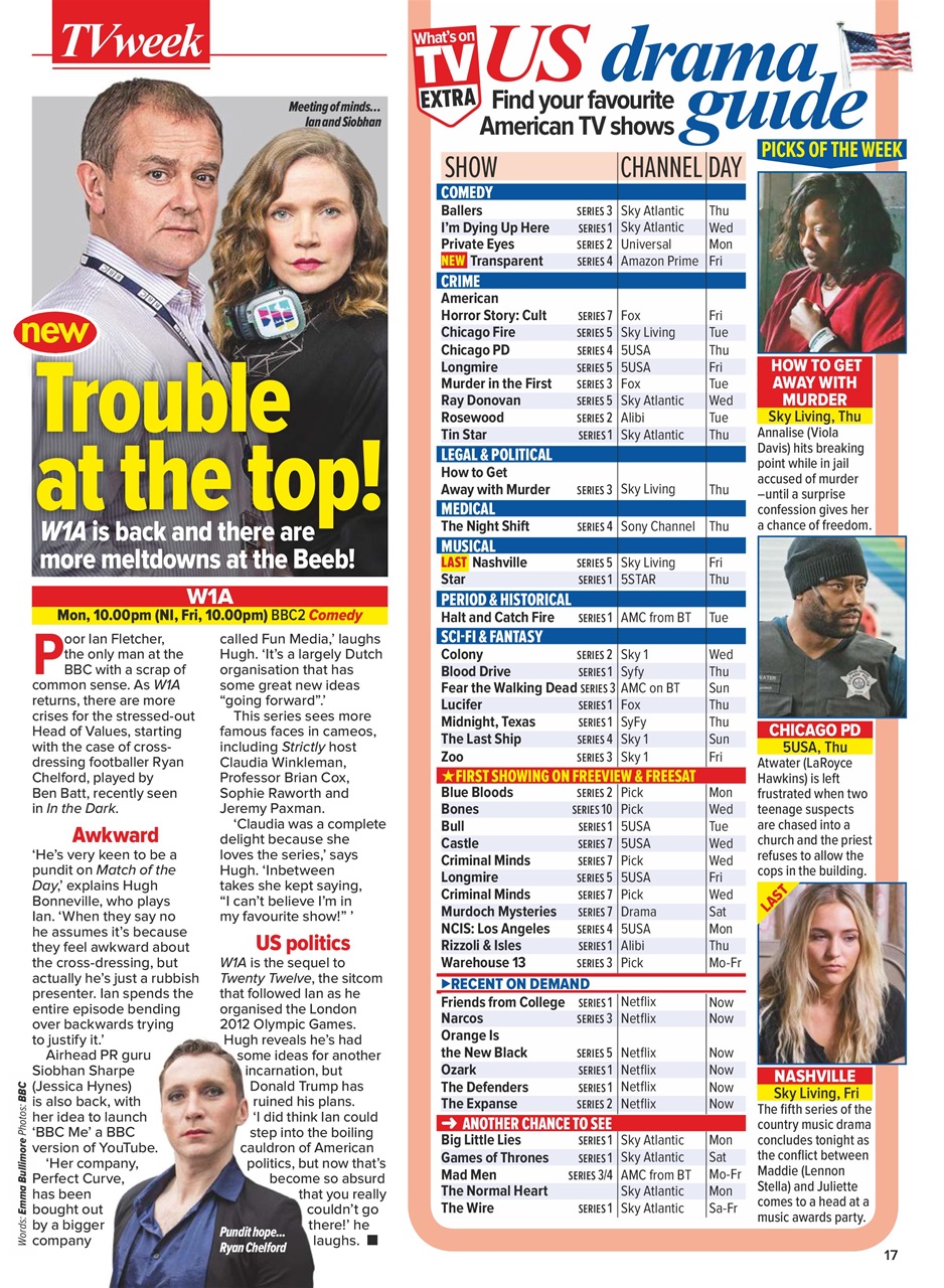 What's on TV Preview Pages