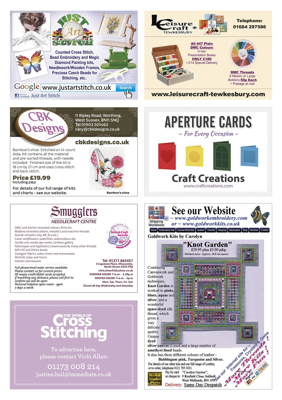The World of Cross Stitching Preview Pages