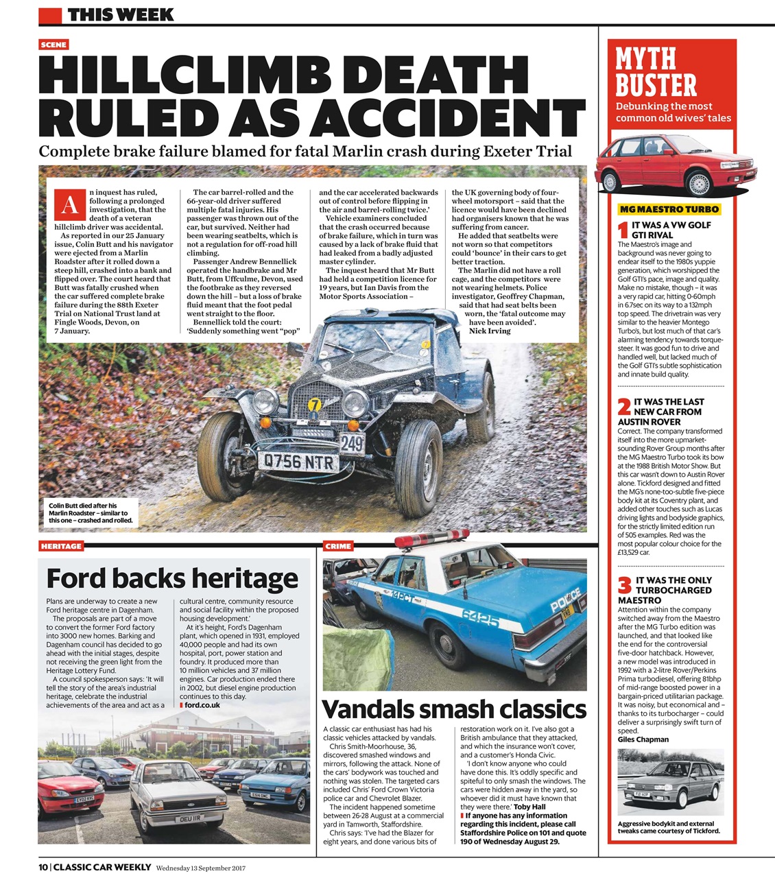 Classic Car Weekly Preview Pages