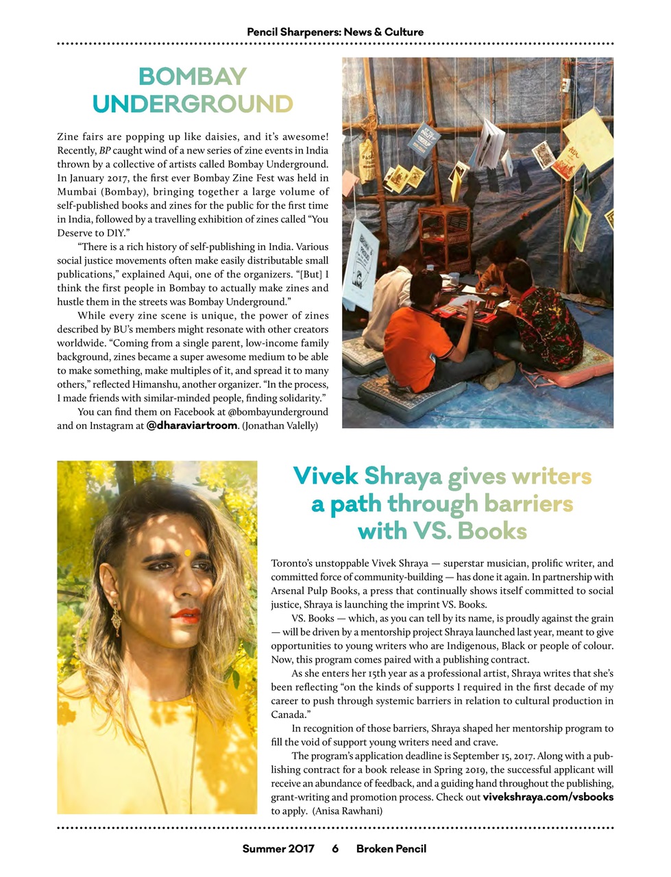 Broken Pencil Preview Pages