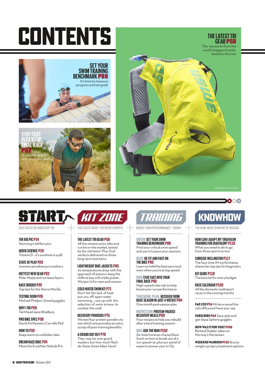 220 Triathlon Magazine Preview Pages