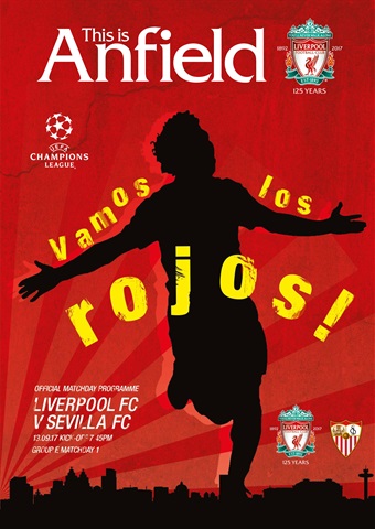 Liverpool FC Programmes issue vs Sevilla 17/18