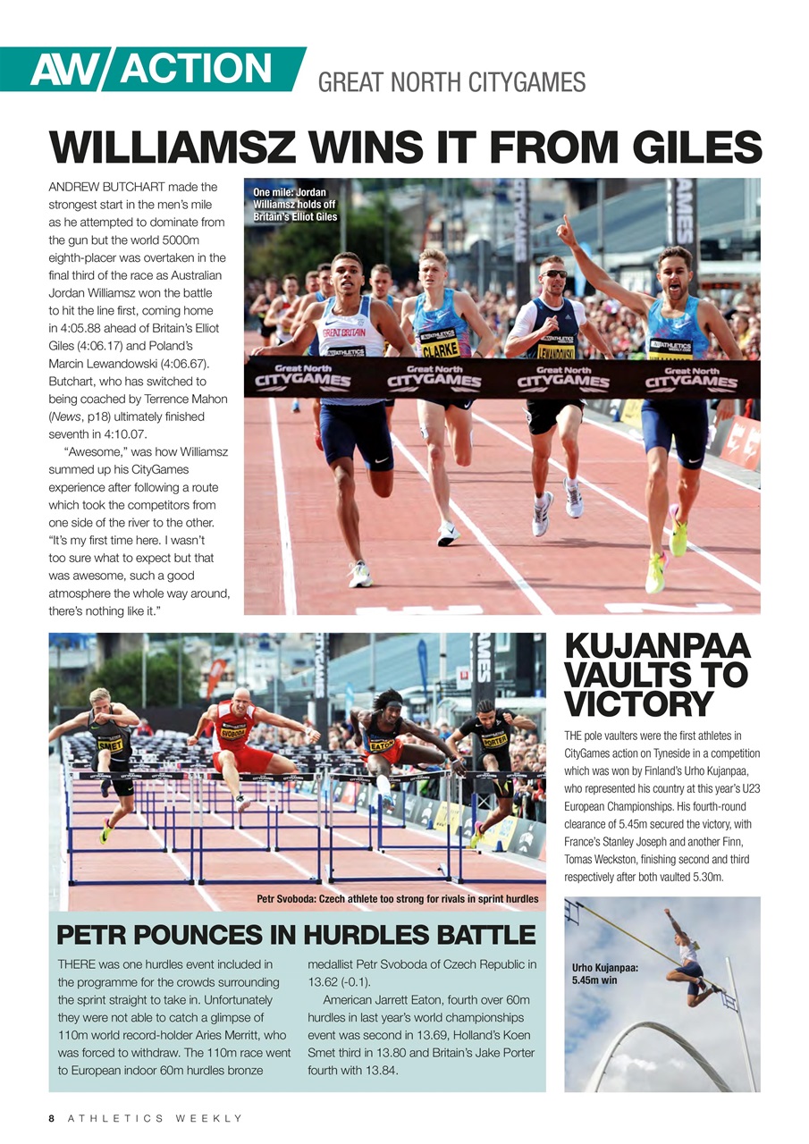 AW – Athletics Weekly Magazine Preview Pages