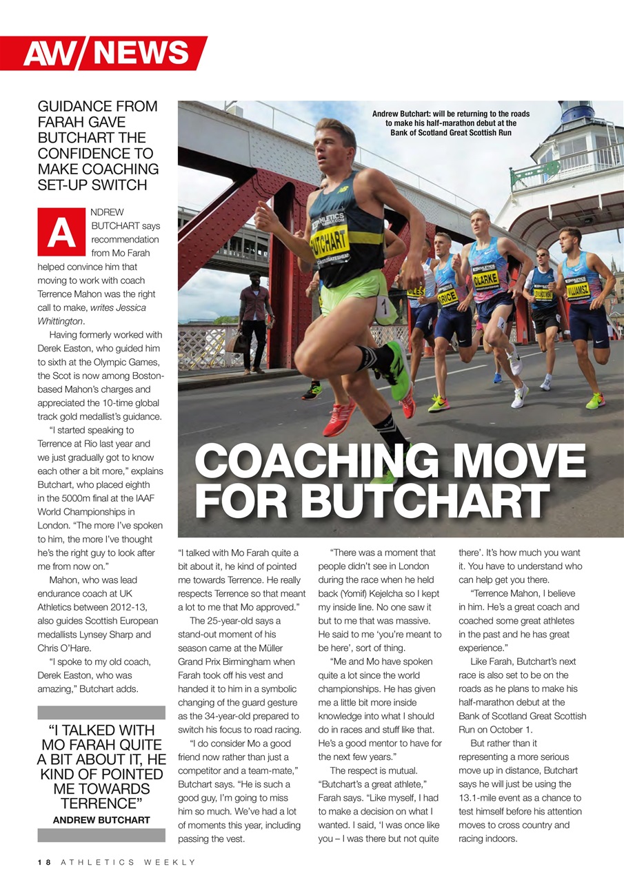 AW – Athletics Weekly Magazine Preview Pages
