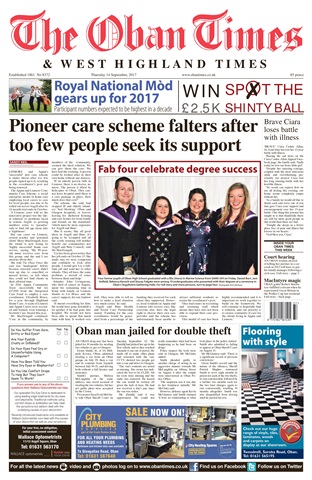The Oban Times & Lochaber Times issue 14th September 2017