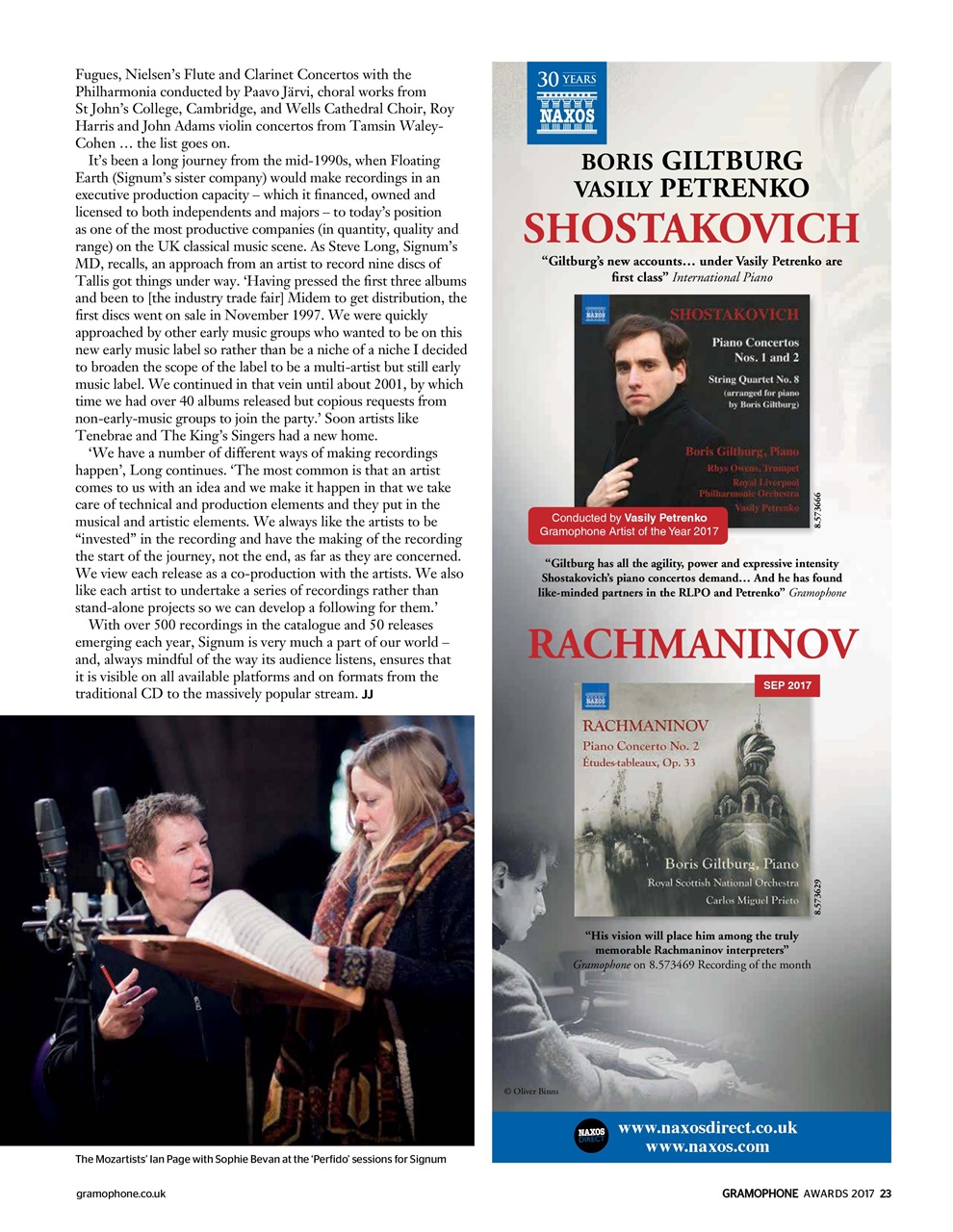 Gramophone Preview Pages