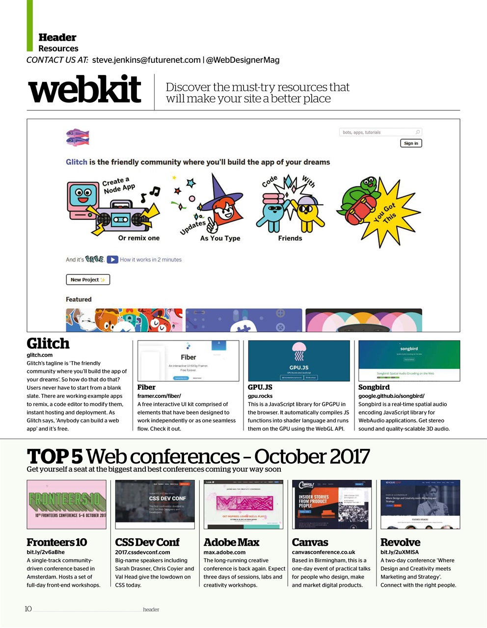 Web Designer Preview Pages