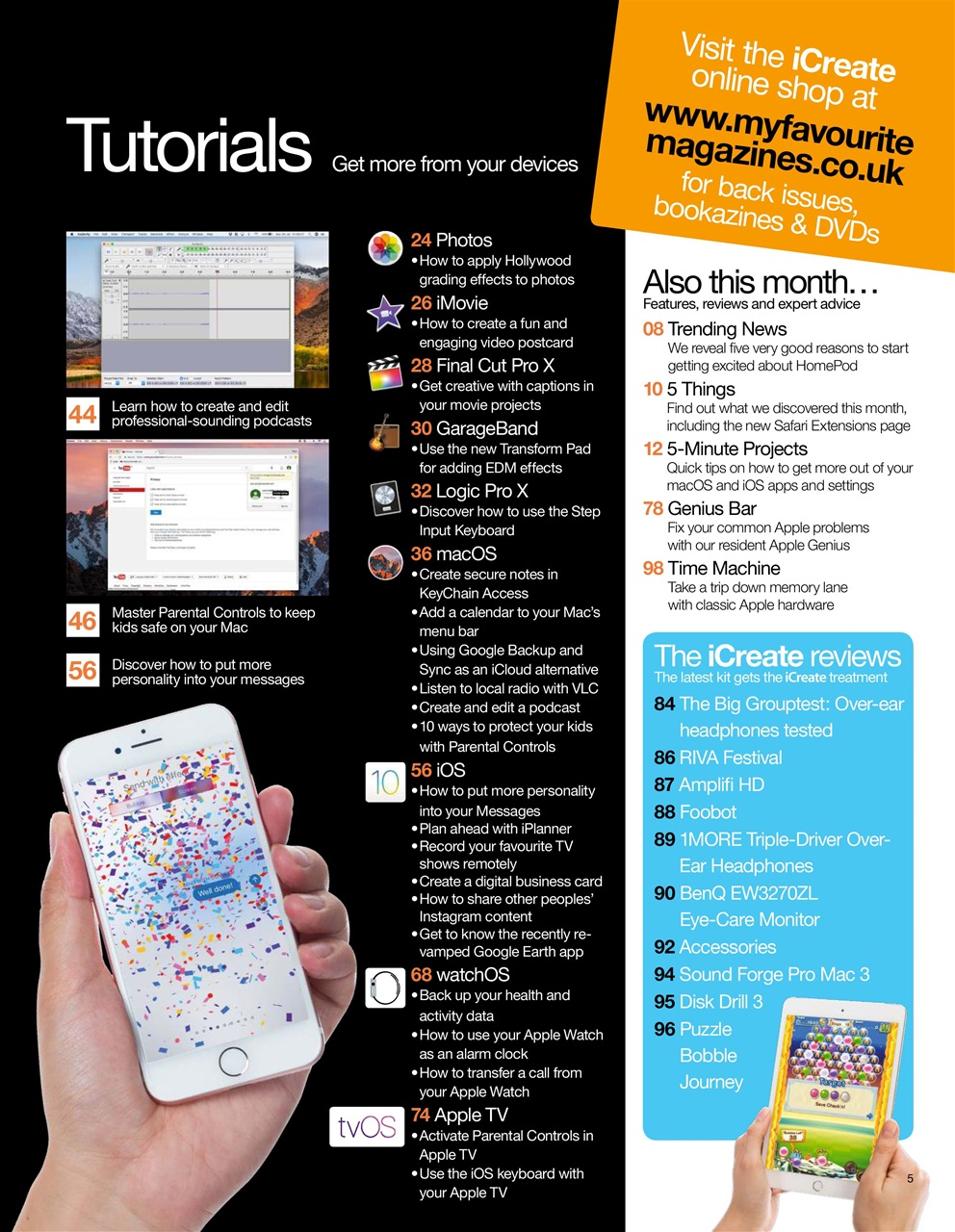 iCreate Preview Pages
