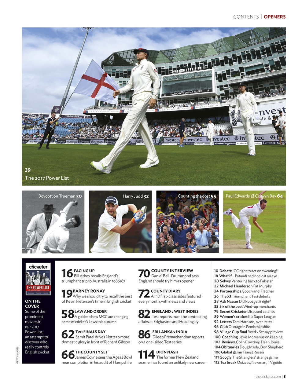 The Cricketer Magazine Preview Pages