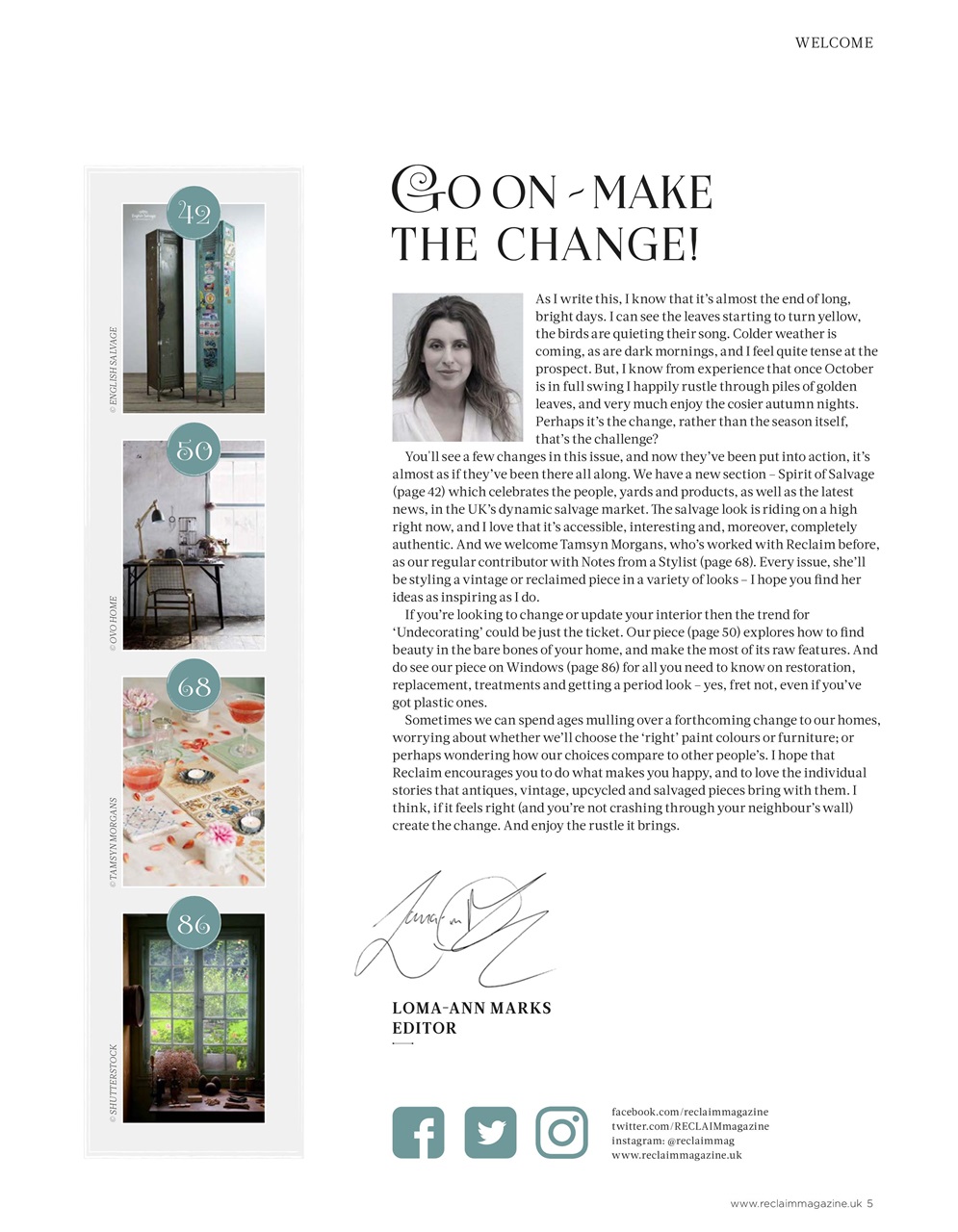 Reclaim Preview Pages