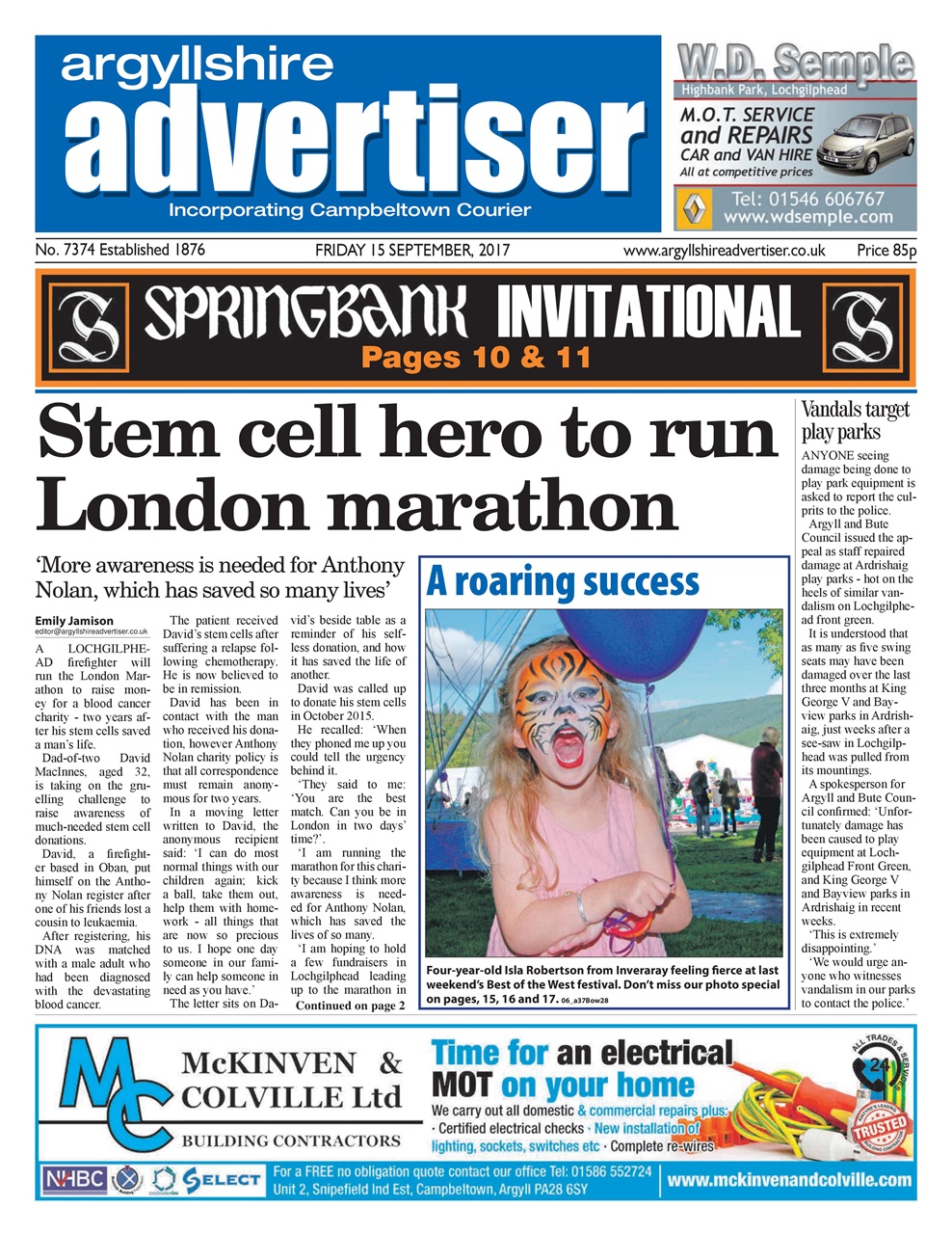 Argyllshire Advertiser Preview Pages