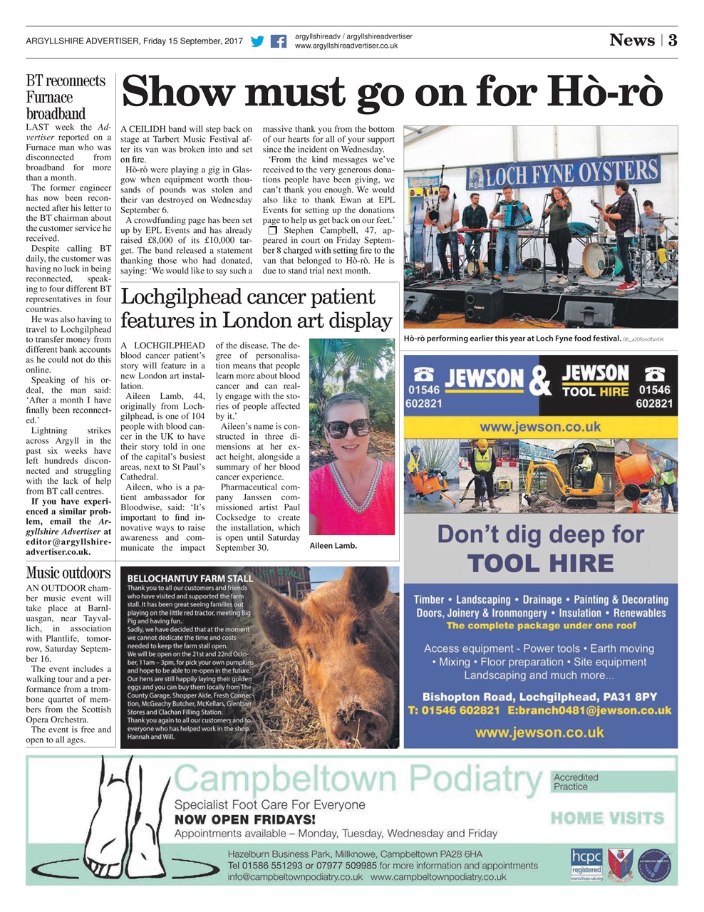 Argyllshire Advertiser Preview Pages