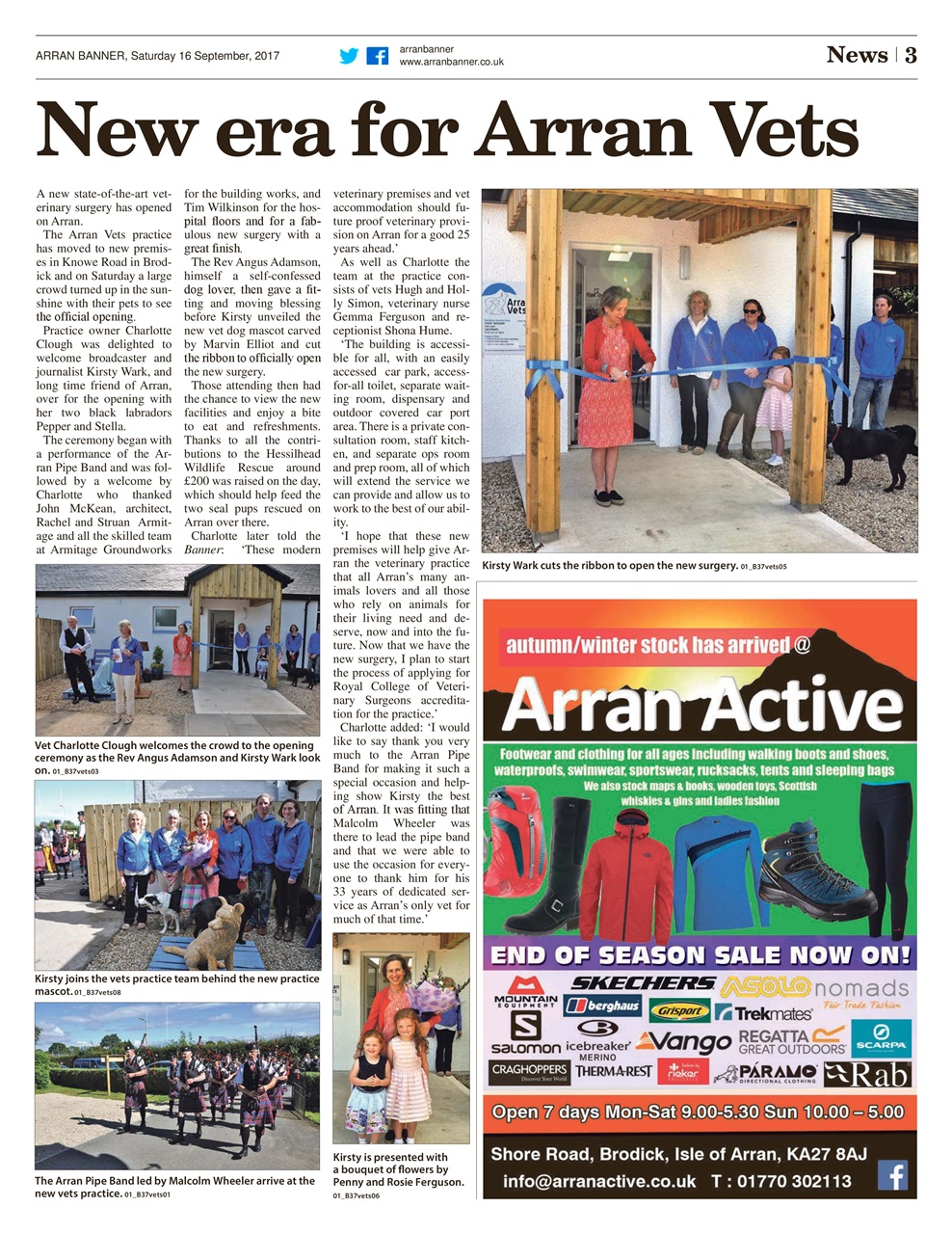 Arran Banner Preview Pages