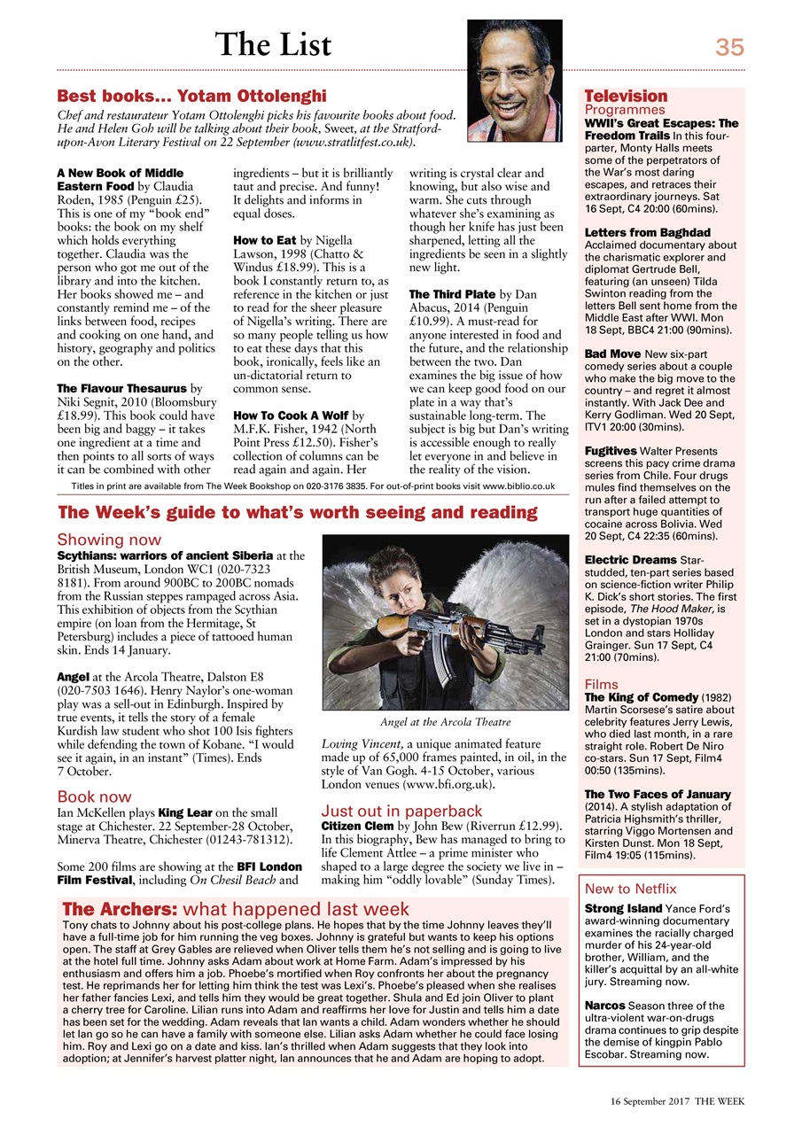 The Week Preview Pages