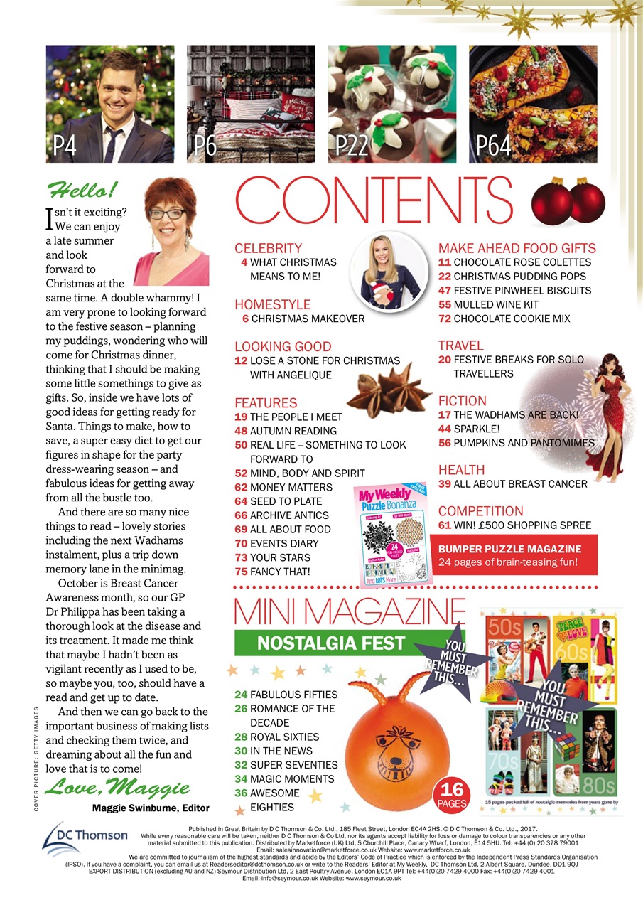 My Weekly Special Preview Pages