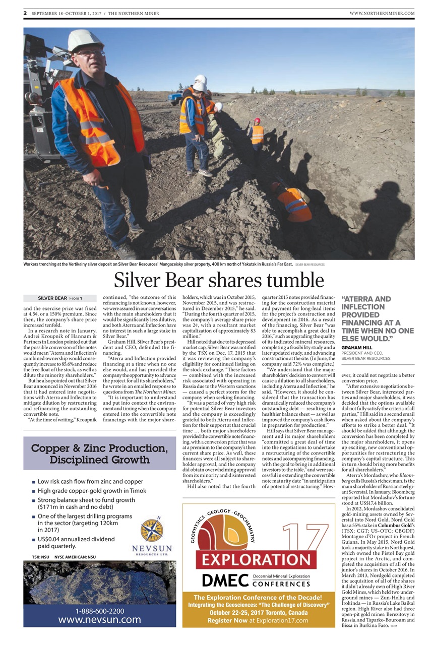 The Northern Miner Preview Pages