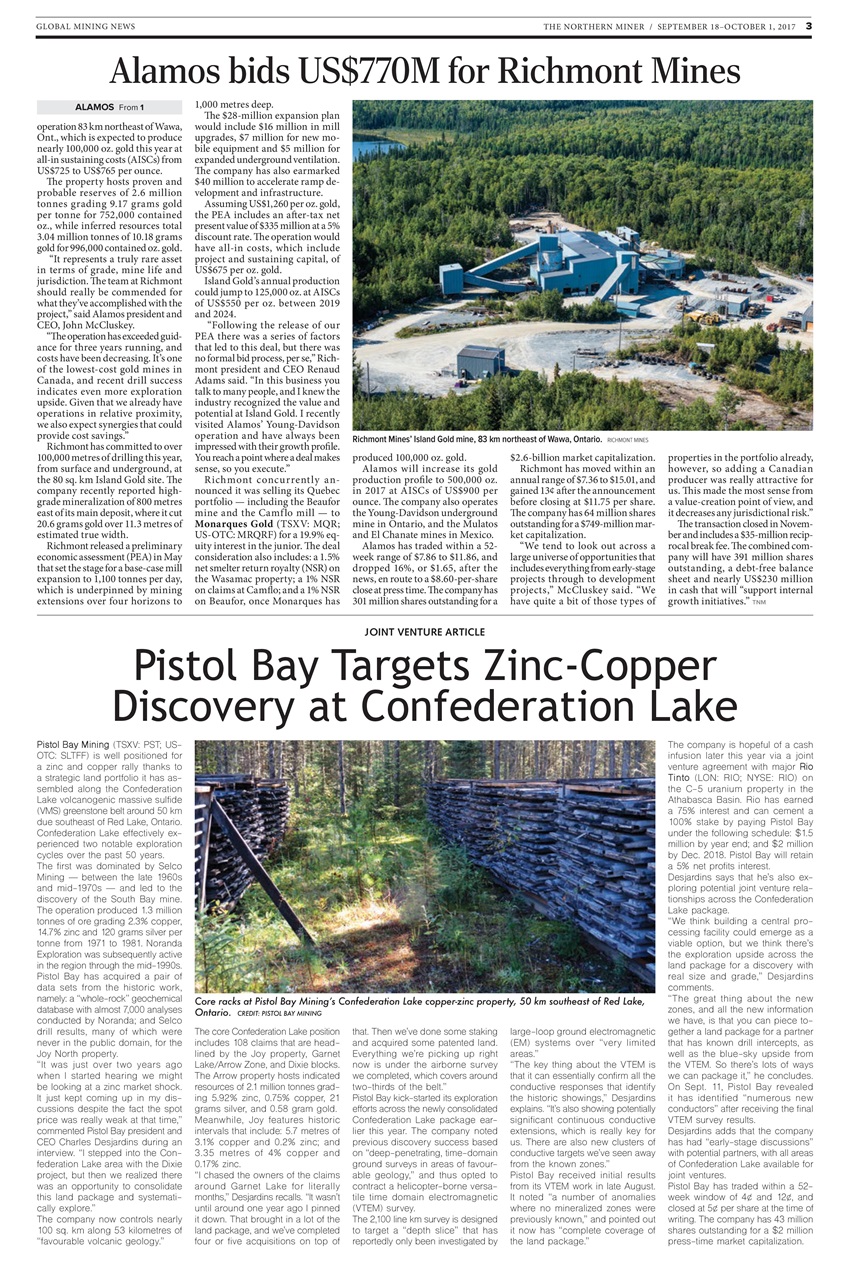 The Northern Miner Preview Pages