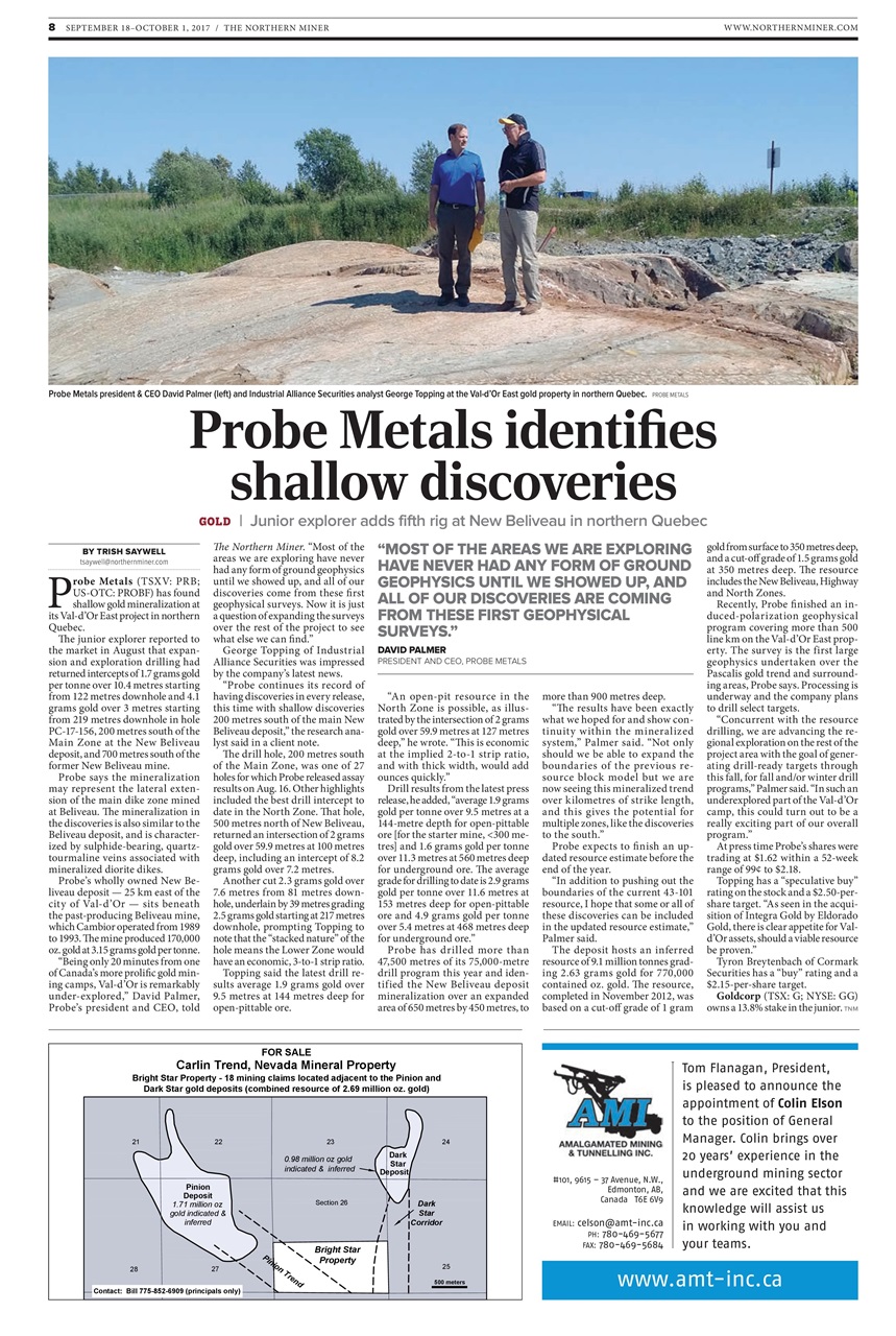 The Northern Miner Preview Pages