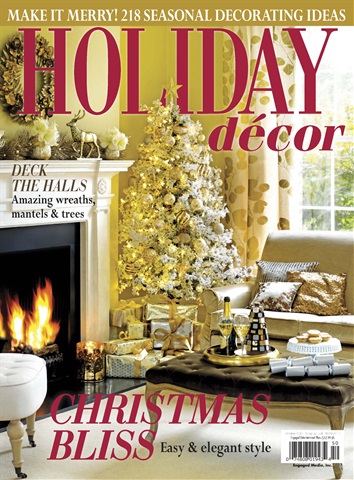 Romantic Homes issue Holiday Decor Winter 2017